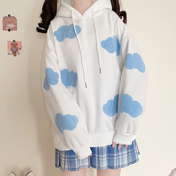 Gone Dreaming Cloud Hoodie-Hoodies-MAUV STUDIO-STREETWEAR-Y2K-CLOTHING