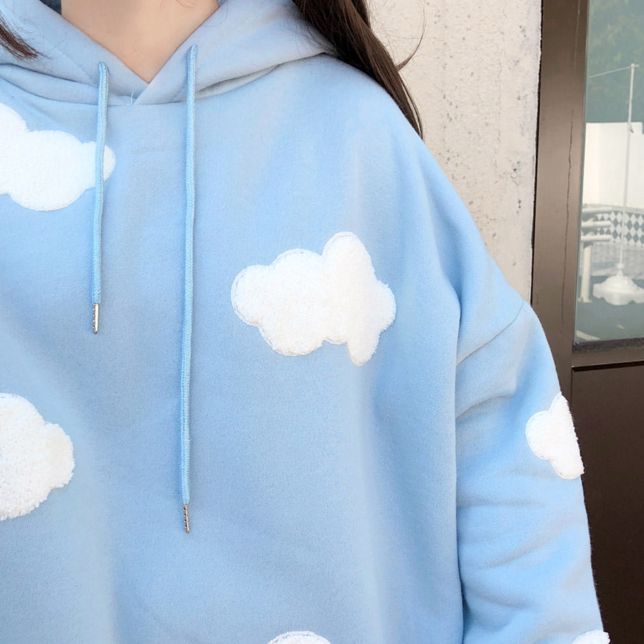 Gone Dreaming Cloud Hoodie-Hoodies-MAUV STUDIO-STREETWEAR-Y2K-CLOTHING