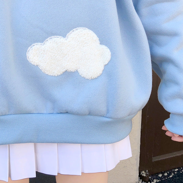 Gone Dreaming Cloud Hoodie-Hoodies-MAUV STUDIO-STREETWEAR-Y2K-CLOTHING