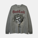 'Goodluck' T Shirt-T-Shirts-MAUV STUDIO-STREETWEAR-Y2K-CLOTHING