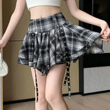 , Y2K skirt styled with a crop top