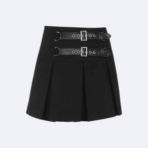 , Y2K skirt styled with a crop top
