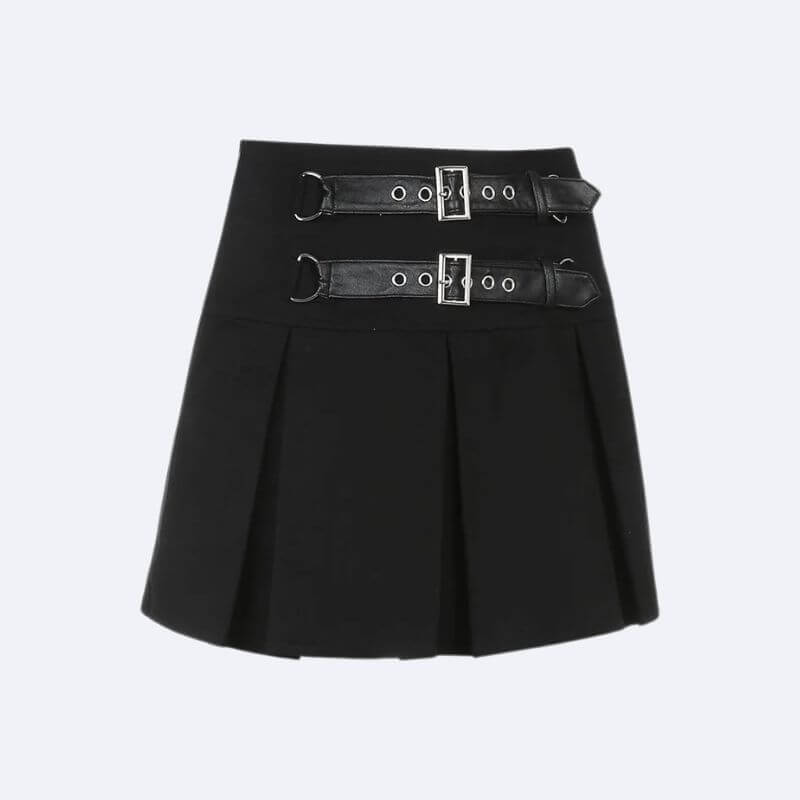 , Y2K skirt styled with a crop top