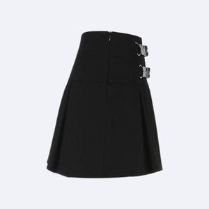 , Y2K skirt styled with a crop top