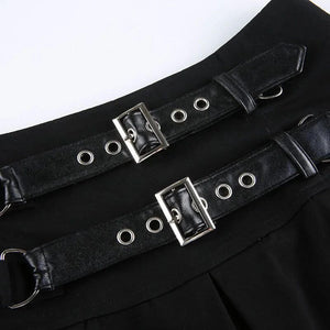 , Y2K skirt styled with a crop top
