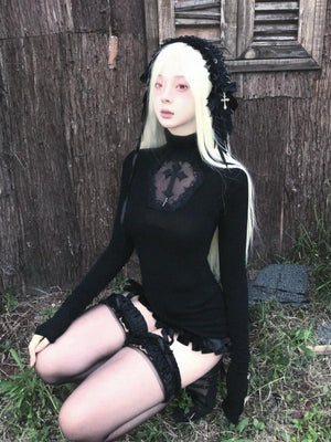 Goth Cross Top – MAUVSTUDIO®