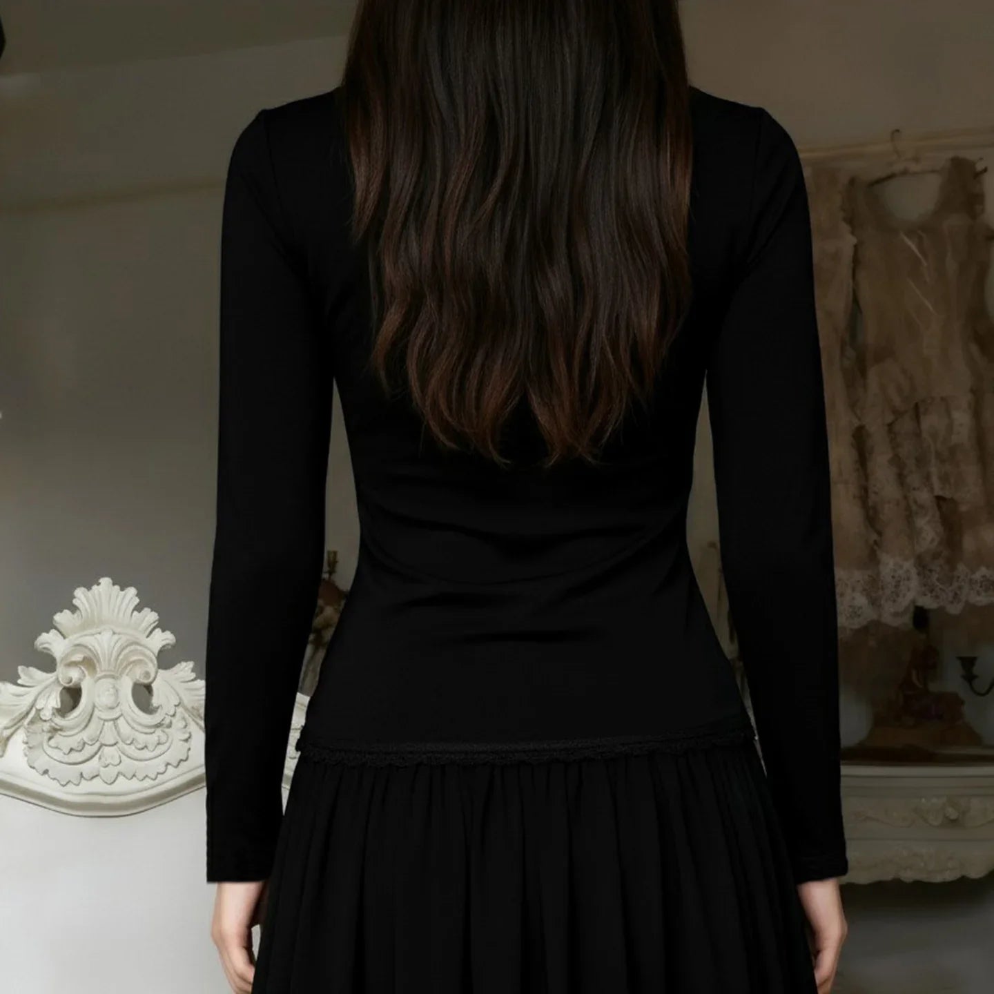 Goth Red Lace Panel Top – MAUVSTUDIO®