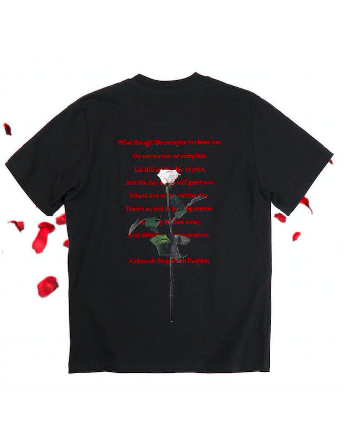 Goth Rose T-Shirt-T-Shirts-MAUV STUDIO-STREETWEAR-Y2K-CLOTHING