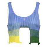 Gradient Crochet Top-Tops-MAUV STUDIO-STREETWEAR-Y2K-CLOTHING