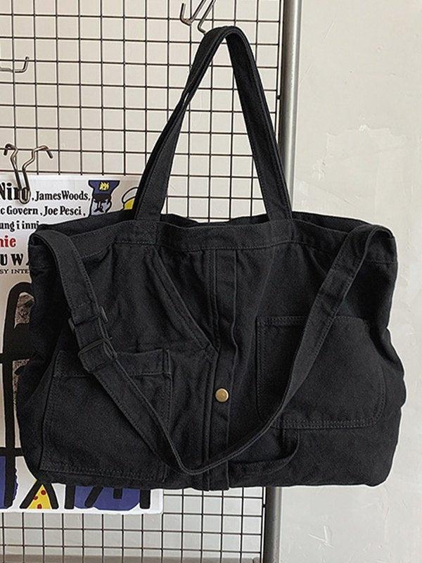 Grand sac à bandoulière Vintage Wash-Bags-MAUV STUDIO-STREETWEAR-Y2K-CLOTHING