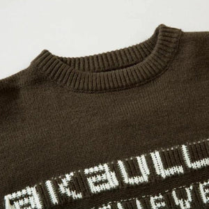 Grunge AK-Bullet Tasseled Sweater-Mauv Studio