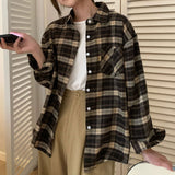 Grunge Aesthetic Plaid Shirt