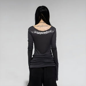Grunge Barbed Wire Top – MAUVSTUDIO®