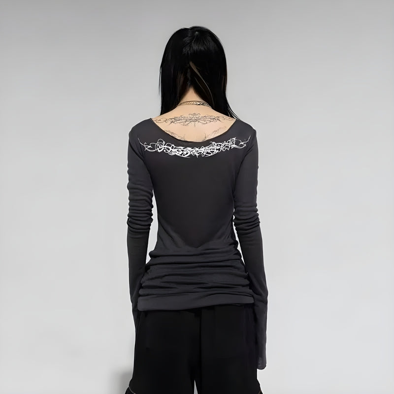 Grunge Barbed Wire Top – MAUVSTUDIO®