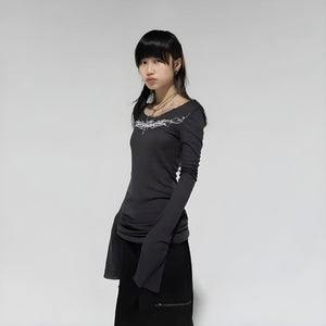 Grunge Barbed Wire Top – MAUVSTUDIO®