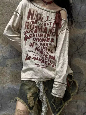 Grunge Cut Out Top – MAUVSTUDIO®