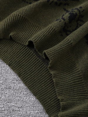 Grunge Eye Pattern Sweater
