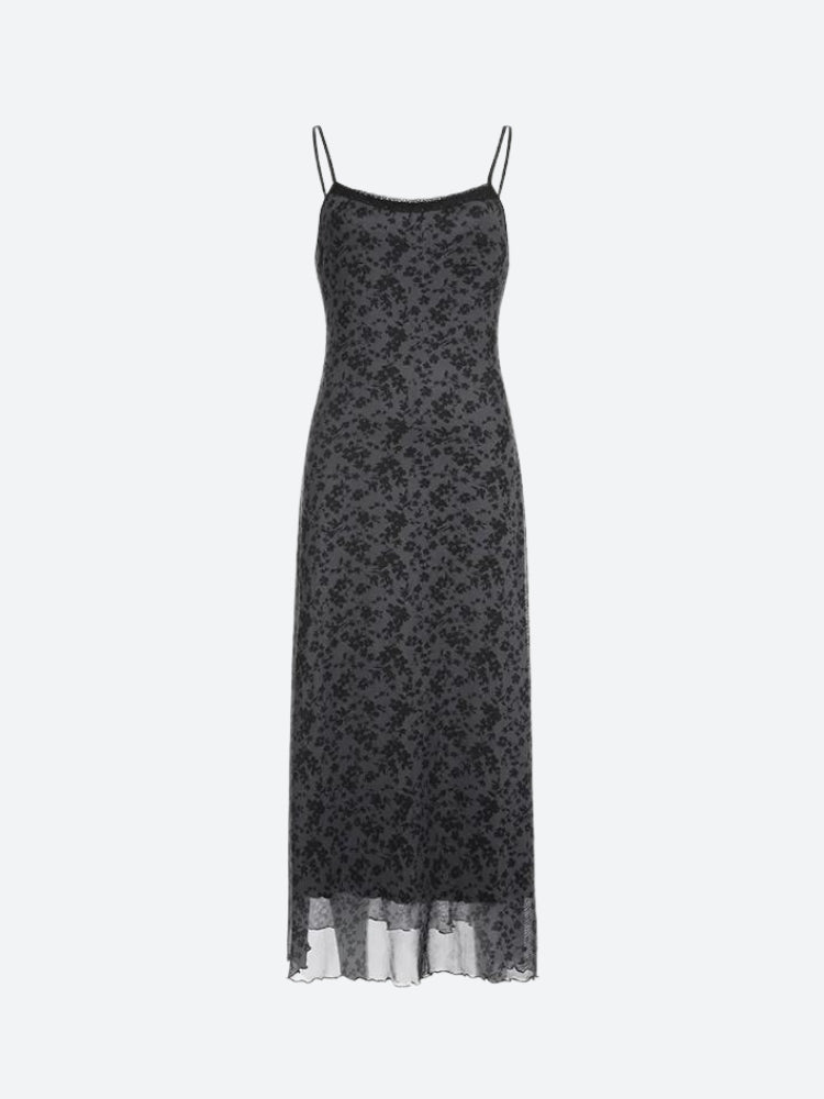 Grunge Floral Printed Maxi Dress MAUVSTUDIO Grunge Floral Printed Maxi Dress MAUVSTUDIO