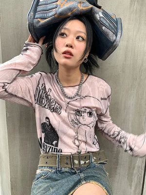 Grunge Harajuku Top – MAUVSTUDIO®
