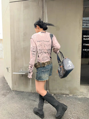 Grunge Harajuku Top – MAUVSTUDIO®