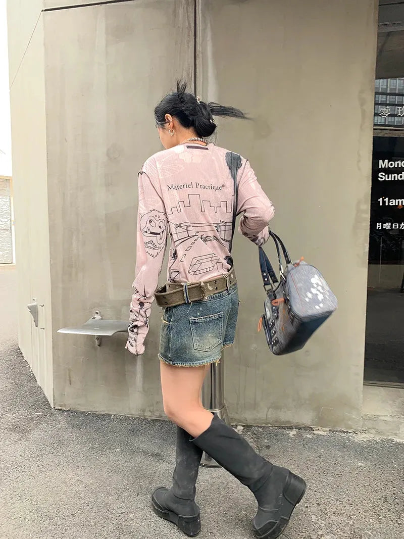 Grunge Harajuku Top – MAUVSTUDIO®