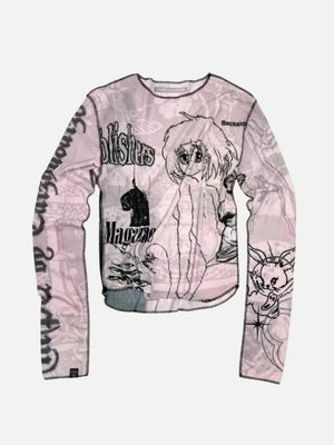 Grunge Harajuku Top – MAUVSTUDIO®