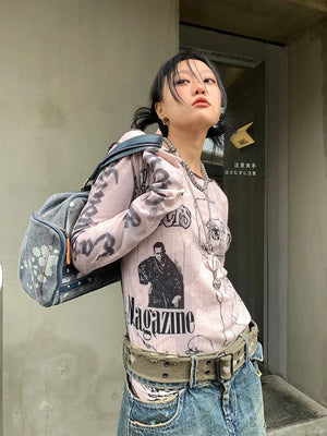 Grunge Harajuku Top – MAUVSTUDIO®