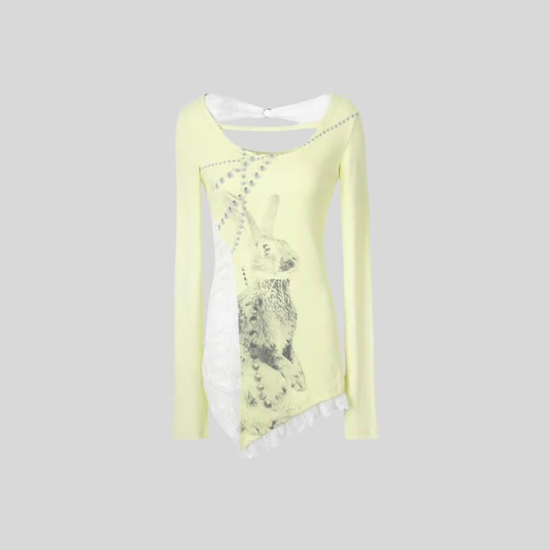 Grunge Patchwork Tee – MAUVSTUDIO®