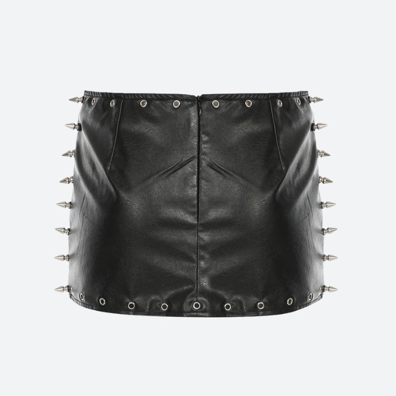 , Y2K skirt styled with a crop top