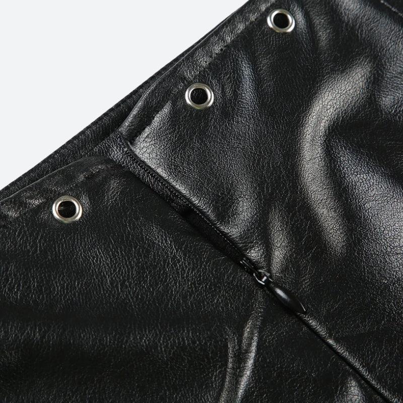 , Y2K skirt styled with a crop top