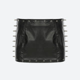 , Y2K skirt styled with a crop top