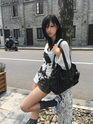 Grunge 90s Rebellion Top – MAUVSTUDIO®