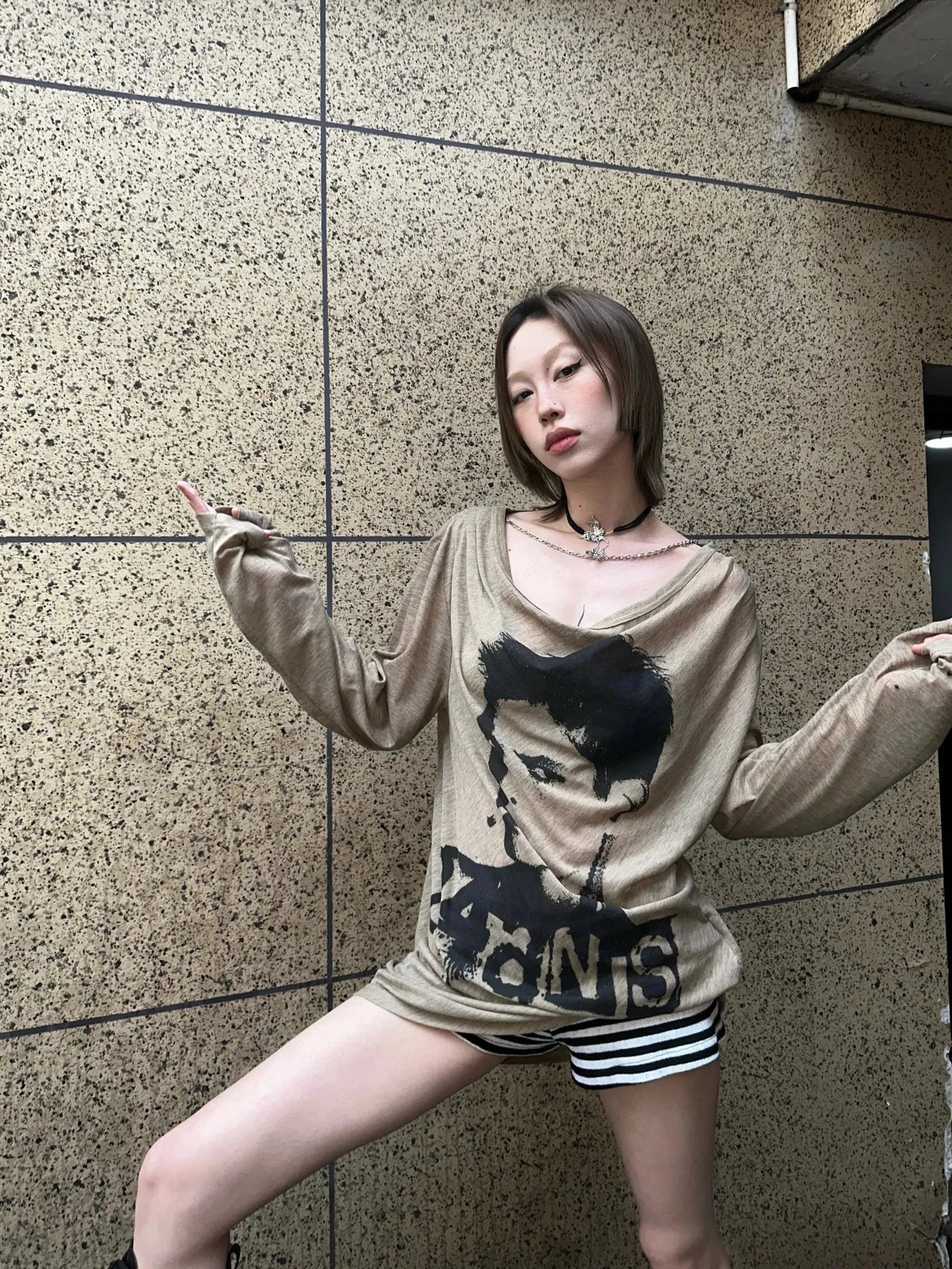 Grunge 90s Rebellion Top