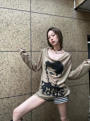 Grunge 90s Rebellion Top – MAUVSTUDIO®