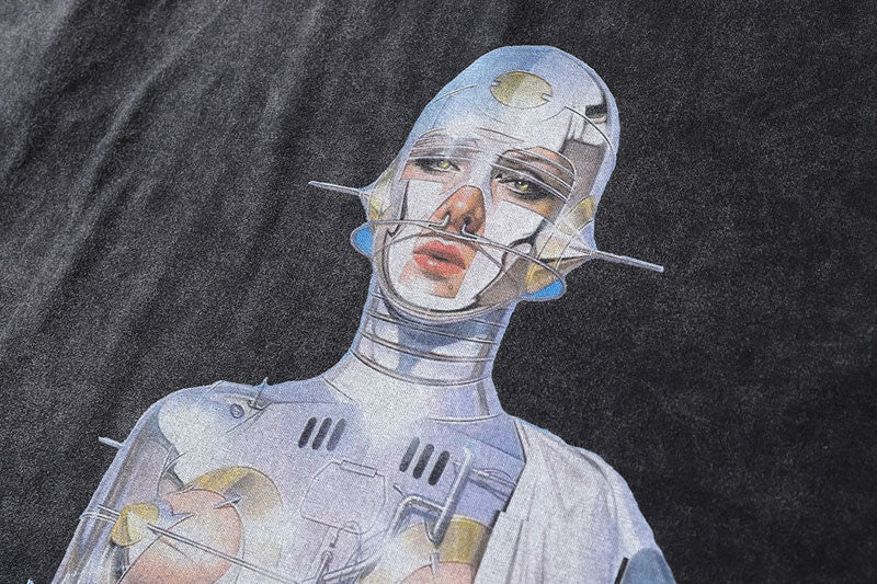 Hajime Sorayama Oversize Graphic Tee | Mauv Studio | Y2K & Streetwear  Clothing