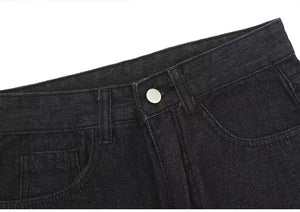 'Half' Jeans-Jeans-MAUV STUDIO-STREETWEAR-Y2K-CLOTHING