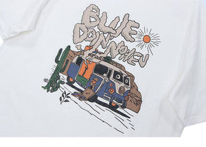 'Happy camper' T shirt-T-Shirts-MAUV STUDIO-STREETWEAR-Y2K-CLOTHING