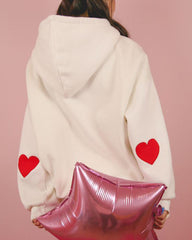 Heart Elbow Patch Hoodie-Sweaters-MAUV STUDIO-STREETWEAR-Y2K-CLOTHING