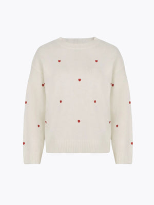 Heart Embroidered Sweater