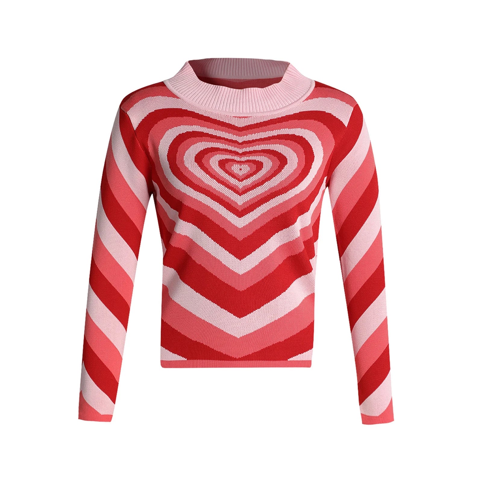 Heart Sweater Y2K-Pull-MAUV STUDIO-STREETWEAR-Y2K-CLOTHING