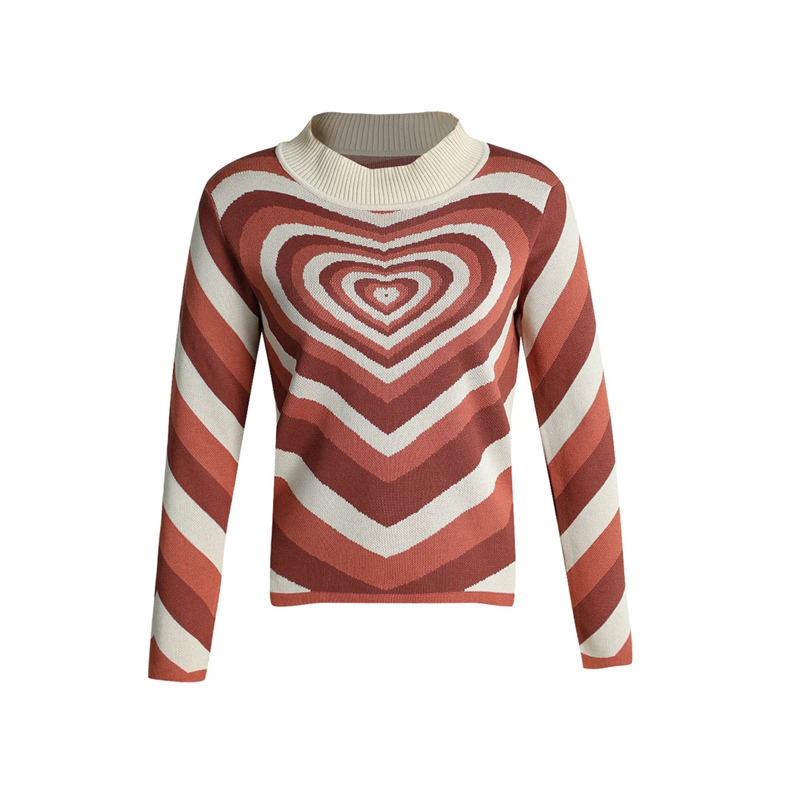 Heart Sweater Y2K-Pull-MAUV STUDIO-STREETWEAR-Y2K-CLOTHING