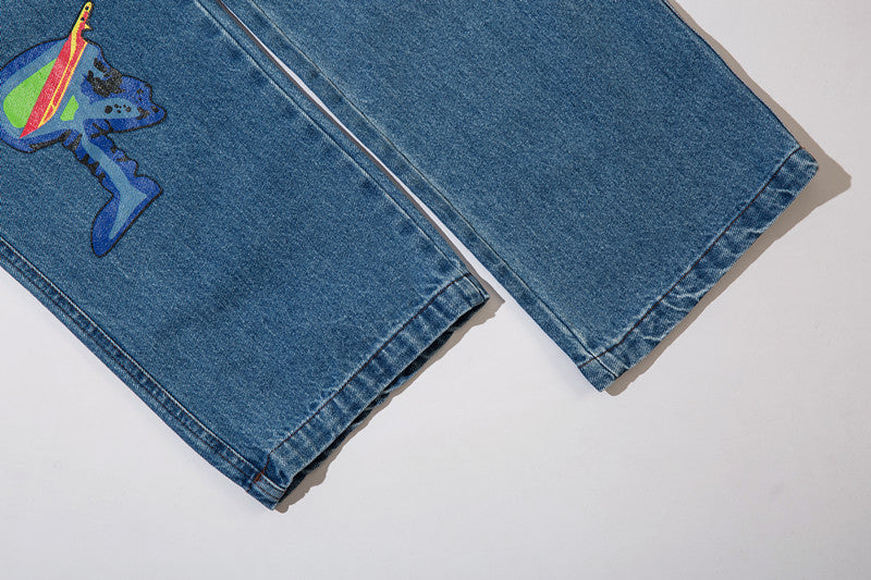 'Heat' Jeans-Jeans-MAUV STUDIO-STREETWEAR-Y2K-CLOTHING