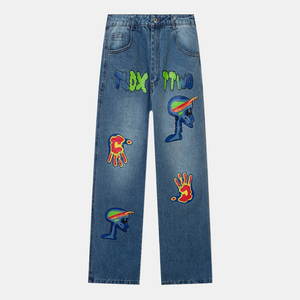 'Heat' Jeans-Jeans-MAUV STUDIO-STREETWEAR-Y2K-CLOTHING