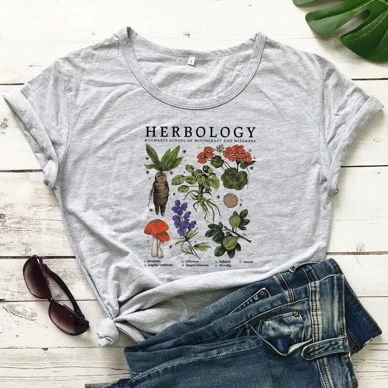 Herbology Tee-Gray-XS-Mauv Studio