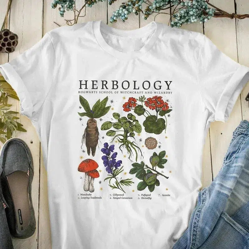 Herbology Tee-White-XS-Mauv Studio