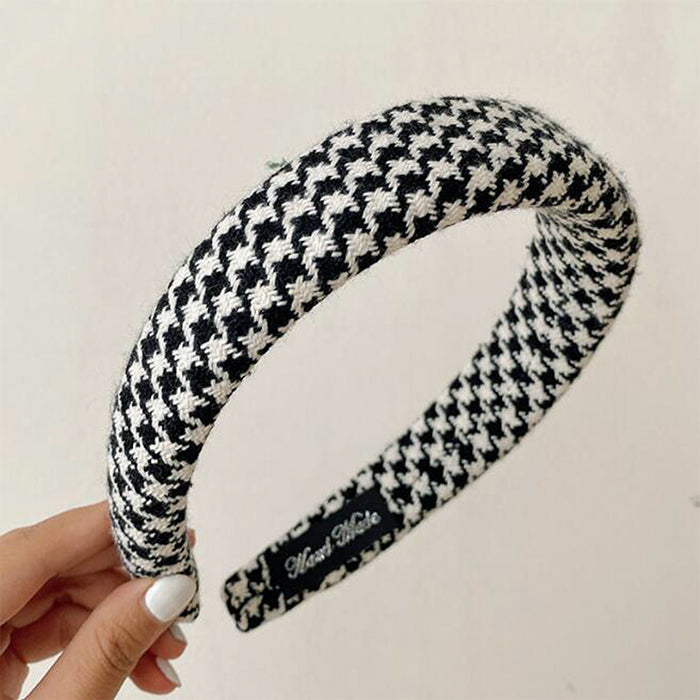 Houndstooth Headband-Headband-MAUV STUDIO-STREETWEAR-Y2K-CLOTHING