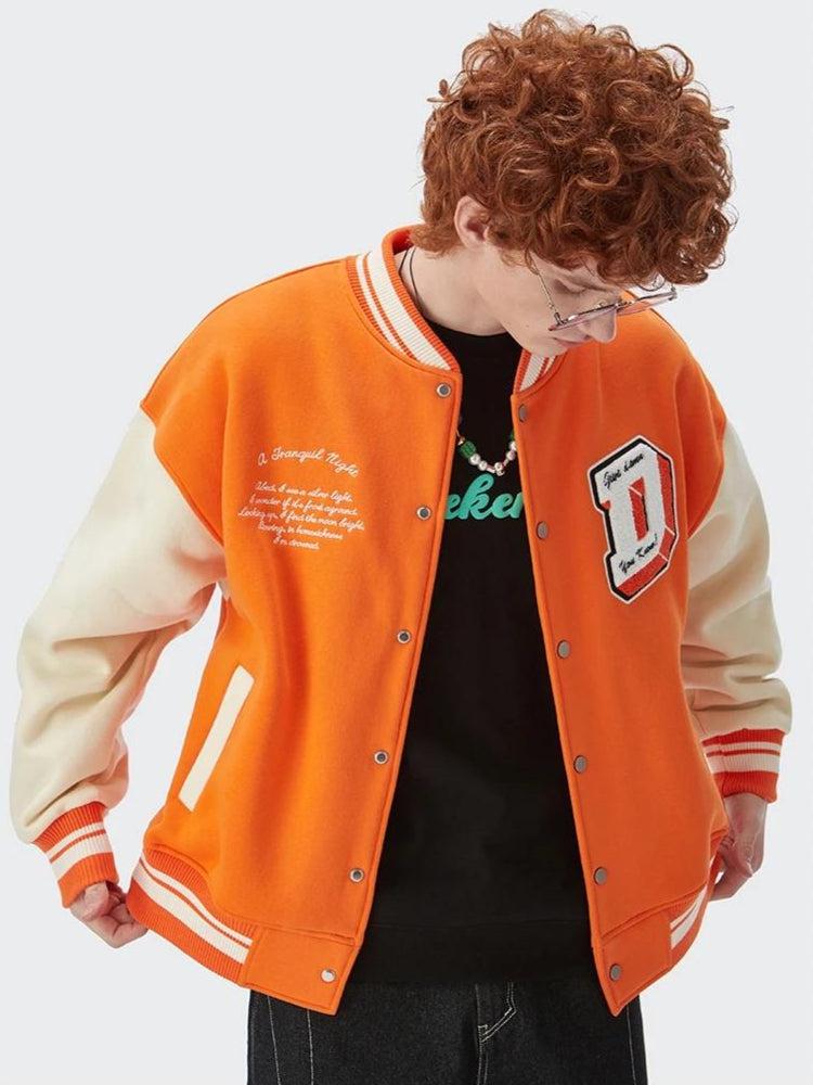 I Don't Give Damn Baseball Varsity Jacket – MAUVSTUDIO®