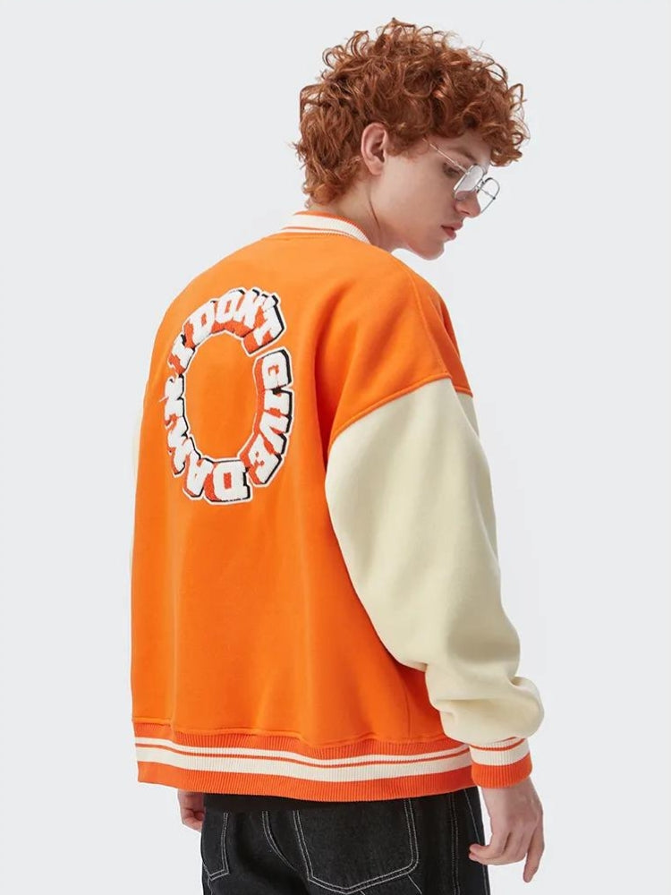 I Don't Give Damn Baseball Varsity Jacket – MAUVSTUDIO®