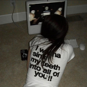 I Wanna Sink My Teeth Tee – MAUVSTUDIO®
