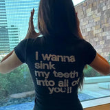 I Wanna Sink My Teeth Tee – MAUVSTUDIO®